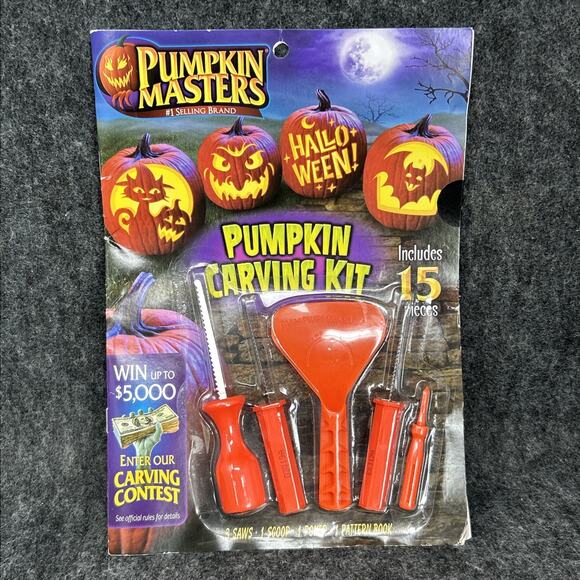 NEW Pumpkin Masters Pumpkin Carving Kit 15 Pieces Saws Scooper Halloween - Picture 1 of 4